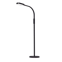 Lampa LED 2w1 podłogowa biurkowa czarna 12W 3 barwy VLE-TF07B