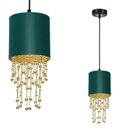 Milagro - Lampa wisząca ALMERIA GREEN/GOLD 1xE27