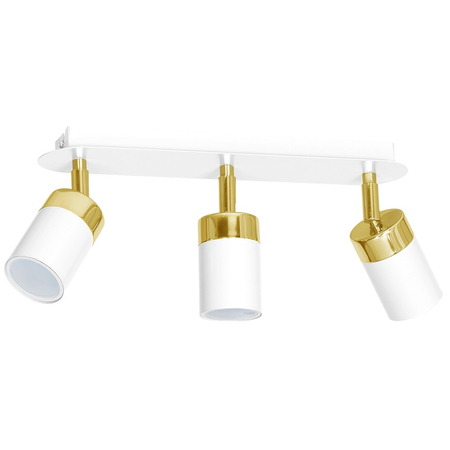 Milagro - Lampa sufitowa JOKER WHITE/GOLD 3xGU10