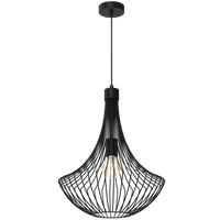 Milagro - Lampa wisząca CESTA BLACK 1xE27