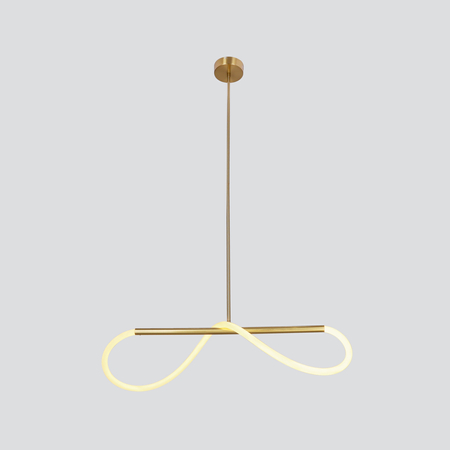 SUPREME lampa wiszaca 80cm złoty 18W LED 3000K biały