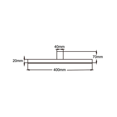 Kinkiet Nevada 40 cm biały IP44 LED 4000K