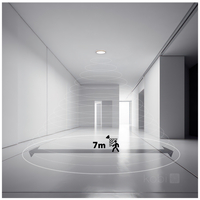 Plafon LED NIVERA CIRCLE 24W 3CCT LX IP54 czarny Kobi Premium