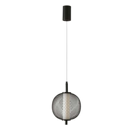 PUMA lampa wisząca 20cm czarny 10W LED 3000K klosz biały