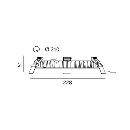 Downlight LED NEXEYE NE1 30W 4000K IP44 Kobi Pro
