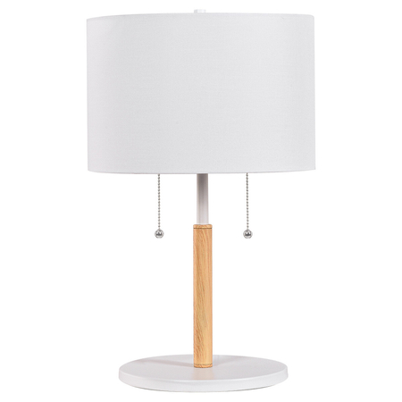 Lampa stołowa Fogo biała 2xE27