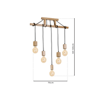 Milagro - Lampa Wisząca JACK 5xE27