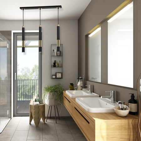 Milagro - Lampa wisząca DALLAS GOLD 3x miniGU10