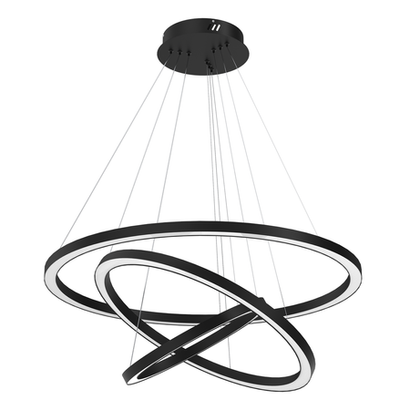 Milagro - Lampa wisząca GALAXIA BLACK 85W LED