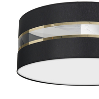 Milagro - Lampa Sufitowa ULTIMO BLACK 2xE27 Ø40cm