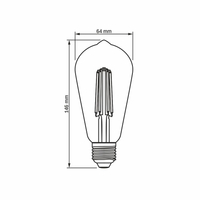 Żarówka LED Filament 6W 550lm 2200K E27 ciepła