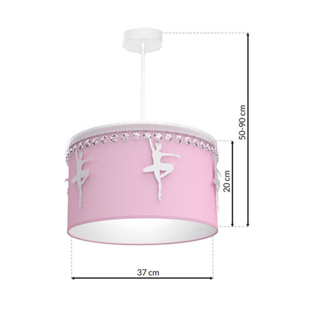Milagro - Lampa wisząca BALETNICA PINK 1XE27