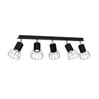 Milagro - Lampa Sufitowa DANTE BLACK/SILVER 5x mini GU10