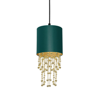 Milagro - Lampa wisząca ALMERIA GREEN/GOLD 1xE27