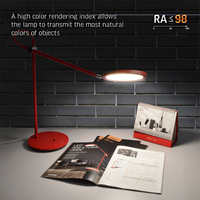 Lampka biurkowa LED 20W czerwona ściemnialna