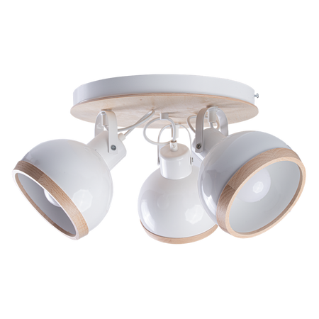 Milagro - Lampa sufitowa OVAL WHITE 3xE27