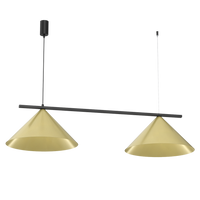 Milagro - Lampa wisząca CAPITAL CZARNO-ZŁOTY 2XGX53