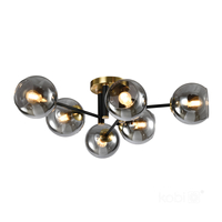 Lampa sufitowa GLOBE ELEGANCE SMOKE S6 6xE14 Kobi Design