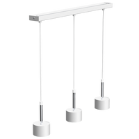 Milagro - Lampa wisząca ARENA WHITE/SILVER 3xGX53