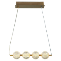 Diamond 4 linia wisząca złota