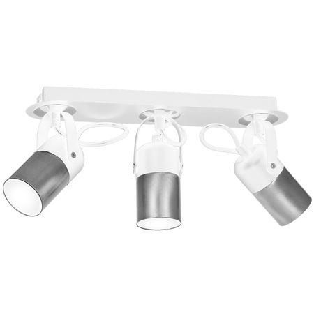 Milagro - Lampa sufitowa WILSON WHITE 3xGU10