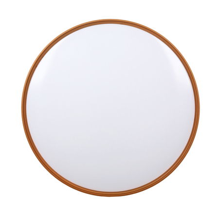 MONTANA LAMPA SUFITOWA PLAFON CZARNY+BIAŁY+ZŁOTY 24W LED 40 CM KLOSZ BIAŁY