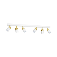 Milagro - Lampa sufitowa JOKER WHITE/GOLD 6xGU10