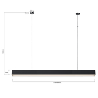 Lampa wisząca Luci L czarna Tuya LED CCT