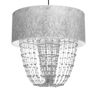 Milagro - Lampa wisząca ALMERIA SILVER/BLACK 1xE27