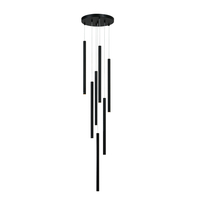 Lampa wisząca Lungo 7 czarna 7xG9