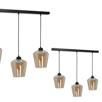 Milagro - Lampa wisząca SANTIAGO AMBER 3xE27