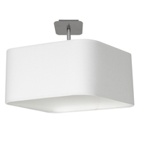 Milagro - Lampa podsufitowa NAPOLI WHITE/CHROME 1xE27