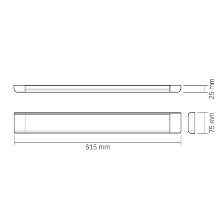 Oprawa liniowa LED Videx 27W 4000K lampa listwa