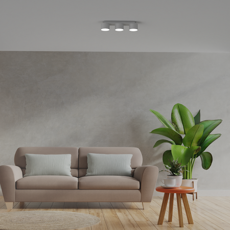 Milagro - Lampa sufitowa DIXIE White  3xGX53