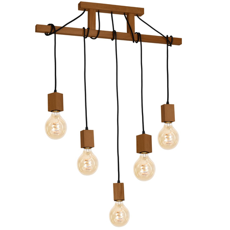 Milagro - Lampa Wisząca JACK 5xE27 Dąb