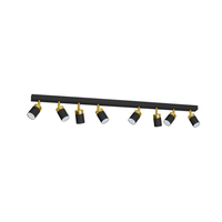 Milagro - Lampa sufitowa JOKER BLACK/GOLD 8xGU10