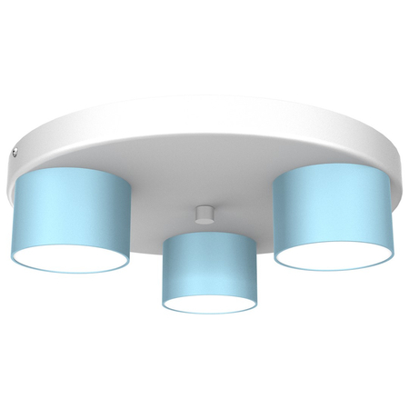 Milagro - Lampa sufitowa DIXIE Blue/White 3xGX53