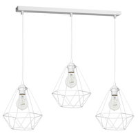 Milagro - Lampa wisząca BASKET WHITE 3xE27
