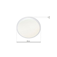 Milagro - Plafon CRUZ 40W LED Ø400mm Ściemnialny+ Pilot