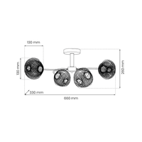 Lampa sufitowa OAKLAND 4xE27