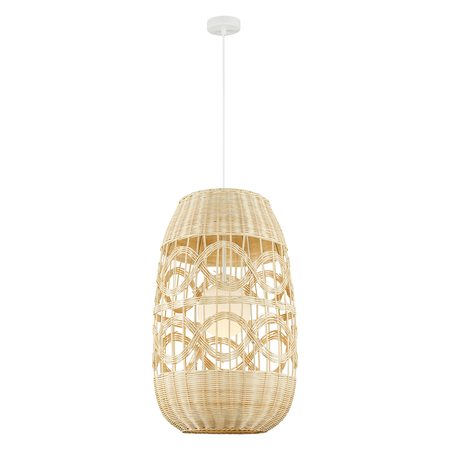 Milagro - Lampa wisząca ARONA NATURAL 1xE14 fi 400