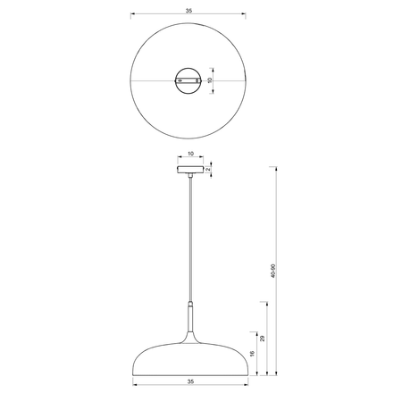 Milagro - Lampa wisząca LINCOLN GREEN/GOLD 1xE27 35cm