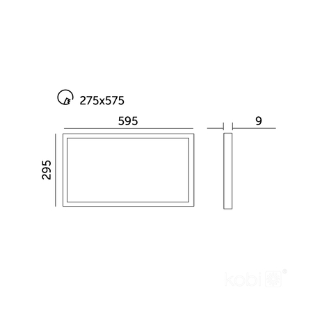 Panel LED NELIO G2 25W 30x60 4000K Kobi Pro