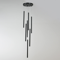 Lampa wisząca Lungo 7 czarna 7xG9