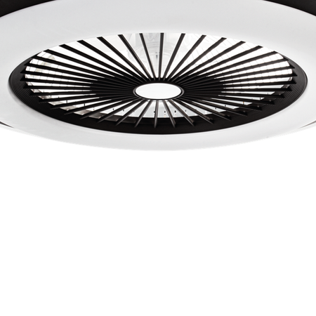 Milagro - Plafoniera LED ZONDA BLACK 48W z wentylatorem