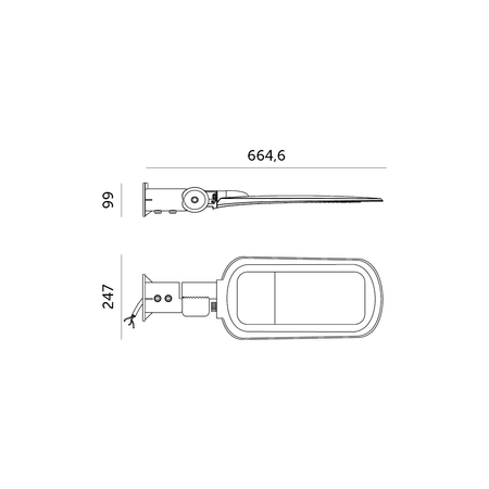 Oprawa drogowa LED VESPA PRO 150W 4000K IP66 Kobi Pro