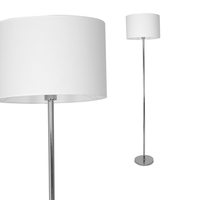 Milagro - Lampa stojąca CASINO WHITE/CHROME 1xE27