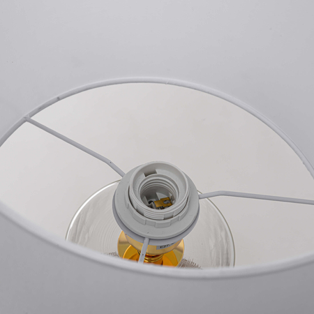 Lampa stołowa Sunflower biała 1xE27
