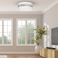 Milagro - Lampa Sufitowa ULTIMO WHITE 2xE27 Ø40cm