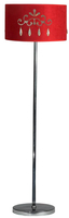 DECOR LAMPA PODLOGOWA CZERWONA 1X60W E27 + ABAŻUR 77-30729